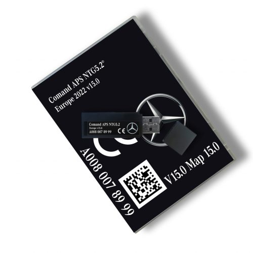Mercedes-Benz Comand NTG 5.2 Star2 v15 USB stick + PIN CODE  Europe | Part number: A0080078999