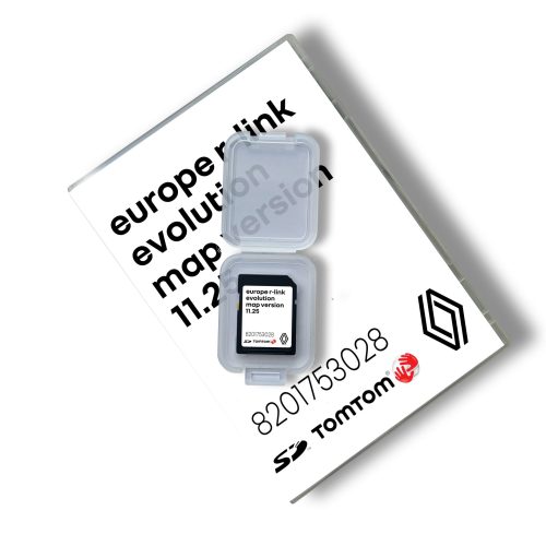 Renault R-Link Evolution TomTom 11.25 SD Card Europe | 2024-2025| Part number: 8201753028