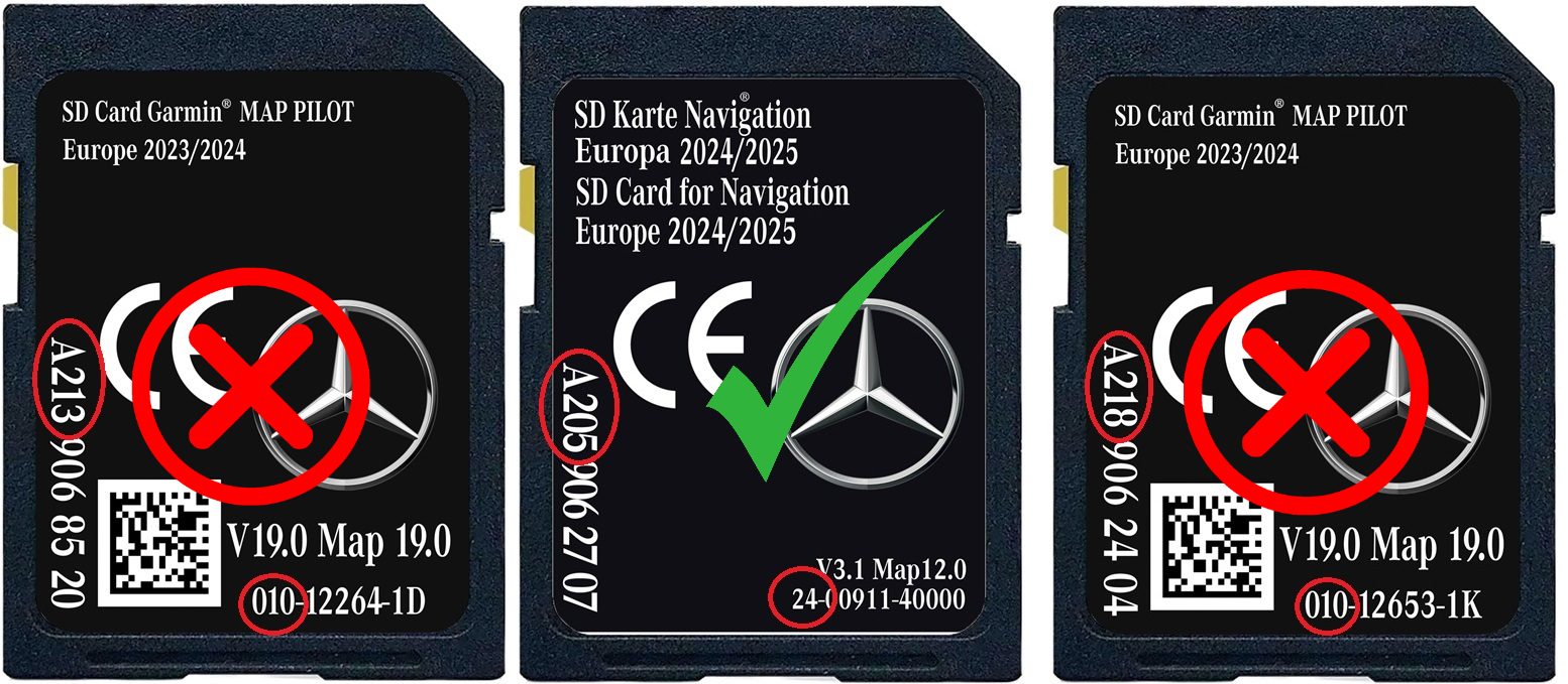 Mercedes-Benz NTG5.5 Audio 20 SD Card Europe | 2024-2025 | Part number: A2059062707 - Image 2